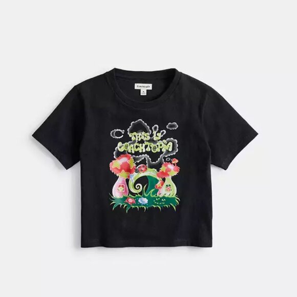 Coachtopia Tops - Coachtopia Print Cropped T-Shirt XS Lola Tung TSITP